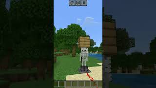 🤣i do prank on skeleton 😂 minecraft minecraftanimation animation minecraftmemes herobrine [upl. by Eivi]