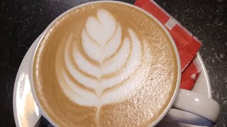 Stack tulip tutorial beverage latte latteeart coffeart lattearttip fyp fypシ゚viral barista [upl. by Aihset]