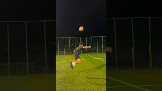 Insane Night Backflip Football Trick Shot ⚽🌙  Unbelievable Skills [upl. by Atsillac]