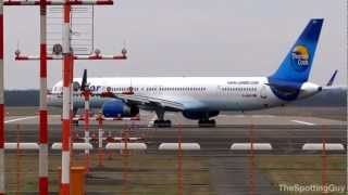 Boeing 757300  Condor  Takeoff  DUS [upl. by Harobed]