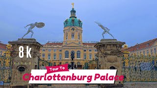 Walking Tour to Charlottenburg Palace Berlin Germany  8K Video  Berlin Germany [upl. by Vogele618]