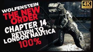 Wolfenstein The New Order Chapter 14 Gameplay 4K All Collectibles [upl. by Mortie]