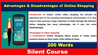 Essay on Advantages And Disadvantages of Online Shopping In English [upl. by Teteak]