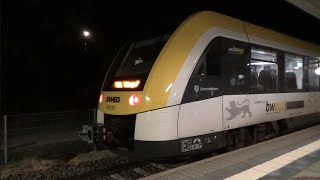 🇩🇪 622 307 Gammertingen der SWEG in Hechingen bei der Einfahrt aus Richtung Tübingen [upl. by Nirra]