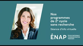 Rencontre dinformation sur les programmes de 2e cycle sans recherche [upl. by Husha]