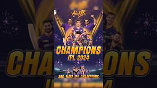 Congratulations KKR IPL 2024 3rd time Win Trophy kkr ipl2024 cricket [upl. by Catriona]