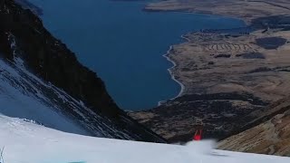 Skiing in Coronet Peak New Zealand The Race Arena slope ⛷ 👍 Lucas Braathen and Johan Verdu [upl. by Cathey94]