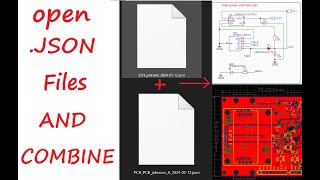 How to open EasyEDA Source JSON files and combine PCB and SCH files [upl. by Tali]