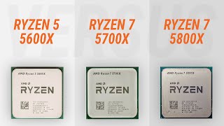 Ryzen 7 5700X vs Ryzen 5 5600X vs Ryzen 7 5800X w RTX 4090 [upl. by Yetty]