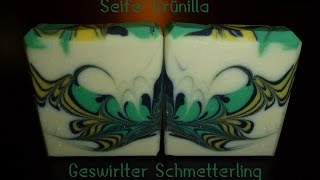 Tutorial SeifenSwirl Seife Grünilla [upl. by Odlo]