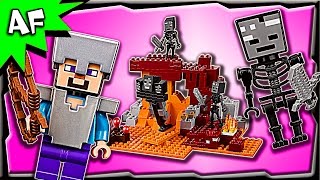 Lego Minecraft The WITHER 21126 Stop Motion Build Review [upl. by Netaf]