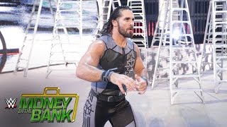 Seth Rollins heads to the ring for his battle with Roman Reigns WWE Money in the Ban [upl. by Raynor819]