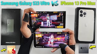 iPhone 13 pro max vs Samsung galaxy s23 ultra speed test and comparison all features [upl. by Ayomat]