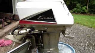 Evinrude Outboard 1960 40HP Lark II [upl. by Nairdna]