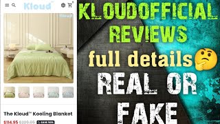 kloudofficial blanket reviews  kloud kooling blanket legit or scam  kloud cooling review [upl. by Elorak]