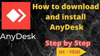 How to download and install AnyDesk in Desktop  Laptop  Step by Step  2021 [upl. by Quartas]