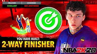 RARE SHARPSHOOTING 2WAY FINISHER BUILD IS UNSTOPPABLE IN THE PARK BEST LOCK BUILD NBA 2K20 [upl. by Oecile]