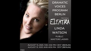 DVP 2021  Masterclass with Linda Watson August 13 2021 1800 CEST [upl. by Enytsuj]