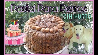 PASTEL PARA PERROS SIN HORNO SALUDABLE Y FÁCIL DE HACER  DIY [upl. by Faires]