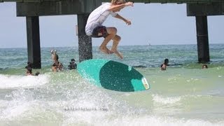 Varial Kickflip During Skimboarding Contest FL Pro  AM  JOOGSQUAD PPJT [upl. by Portugal]