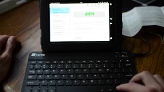 Fintie Ultrathin keyboard review Android 10in w kindle HD 7in [upl. by Ahsilef]