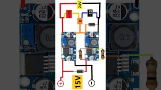 How to Make Symmetrical Power Supply Using DC DC down Module LM2596 12V  12V zaferyildiz diy [upl. by Ailehc213]