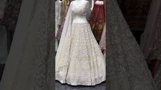 White colour lehenga design Lehenga designUnique lehenga designFashion way [upl. by Naujal]