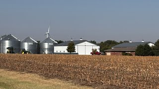 Wheat Country wind farm and oil pumpers [upl. by Odnavres]