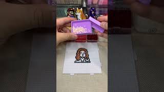 Fuse Bead ASMR Isaac Newton asmr perlerbeads [upl. by Adianes]