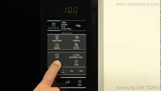 Samsung GW732KDB Grill Microwave Oven  How To Set Up Microwave Cooking [upl. by Initirb966]