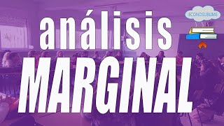 El análisis marginal [upl. by Ennovehs]