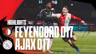 Highlights kampioenswedstrijd Feyenoord O17  Ajax O17  FA 20232024 [upl. by Oigile]