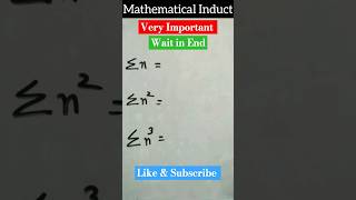 mathematical induction  sum of n natural numbers formula shorts mathematical [upl. by Tezil366]