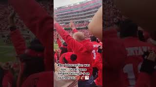 Fans at Levis stadium going wild 💯🔥🏈🌁 Great game despite falling 55 🤝 [upl. by Aneela]