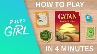 How to Play Catan in 4 Minutes  Rules Girl [upl. by Reeva]