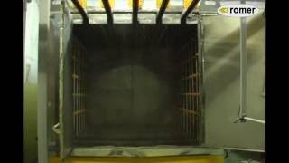 ROMER Automatic sprinkling phosphating chromating degreasing chamber pretreatment [upl. by Nosreip]