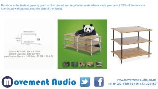 Quadraspire Q4 EVO Q4EVO Bamboo HiFi Stand which is available from Movement Audio [upl. by Ahsinwad458]