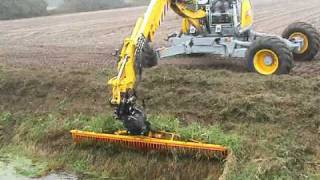 Menzi Muck A91 4x4 Plus with SickleMower [upl. by Tate]