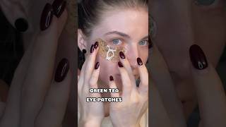 DIY Green Tea Eye Patches☕️🌿 beautyshorts diy skincare eyepatches beautytips [upl. by Sitra]