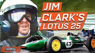 Richard Hammond Drives Beautitful Lotus 25 Once Driven By F1 Driver Jim Clark  The Grand Tour [upl. by Sheehan]