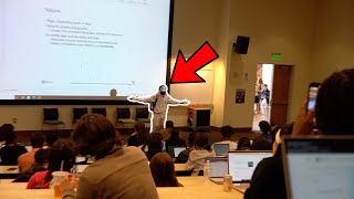 Dropping Out Of College Class Lecture Prank [upl. by Sehcaep]