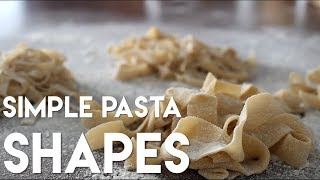 Simple Pasta Shapes [upl. by Ahsaercal]