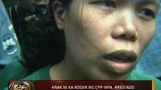 Anak ni Ka Roger ng CPPNPA arestado [upl. by Elleinod]