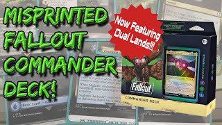 The Most MISPRINTED Commander Deck Ever  Fallout  Magic the Gathering  Miscut [upl. by Allenrad491]