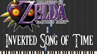 Zelda Majoras Mask  Inverted Song Of Time Synthesia [upl. by Nnalyrehs]