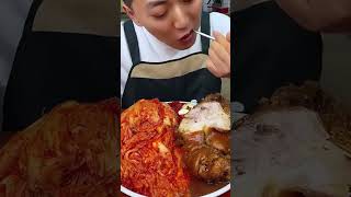 Pork with kimchi kimchi mukbang eatshow food [upl. by Pavla]