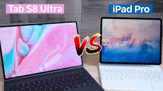 Samsung Tab S8 Ultra vs M1 iPad Pro  A New Tablet King [upl. by Rim450]