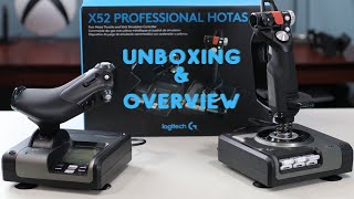 Logitech X52 Professional HOTAS Unboxing [upl. by Aliahs]