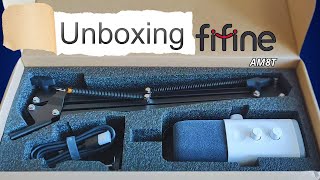 Fifine Kit  Unboxing do MELHOR Microfone [upl. by Levison11]