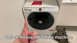 How To Unlock a Hoover Washing Machine Step By Step [upl. by Terrye]